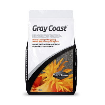 Seachem Gray Coast 10кг 0,5-1,5мм Грунт кальцитовый